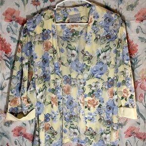 Vintage Floral Kimono Cardigan